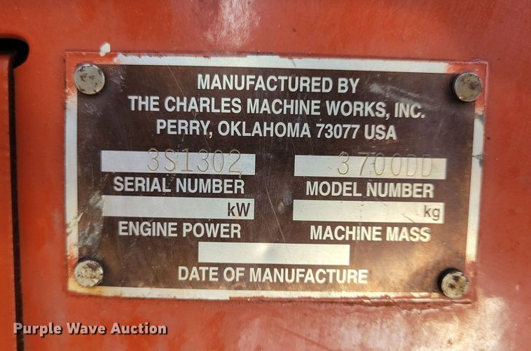 image for item OH9485 Ditch Witch 3700 trencher