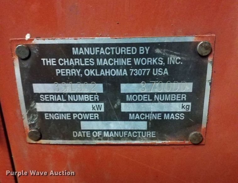 image for item OH9485 Ditch Witch 3700 trencher