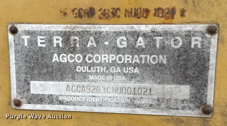 image for item DH9562 2009 TerraGator 9203 sprayer