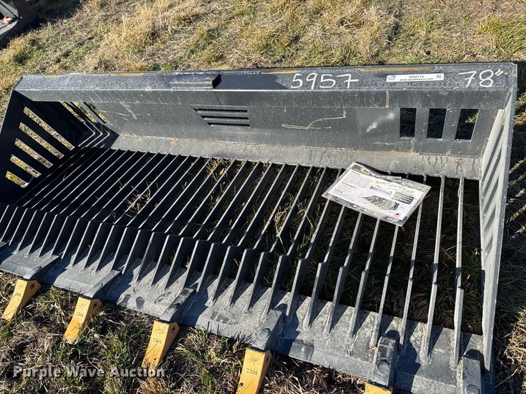 image for item DO0116 2023 LandHonor RB-14-78W skid steer rock bucket