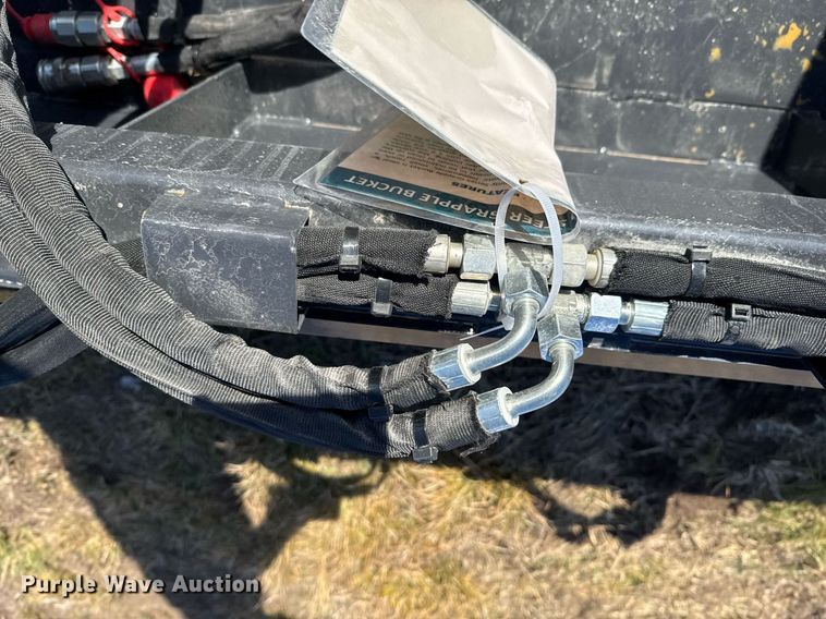 image for item DO0127 2023 Wolverine GB-11-72W skid steer grapple bucket