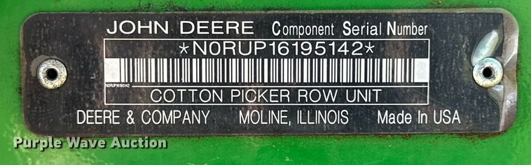 image for item DP6054 2019 John Deere CP690 RWA cotton picker