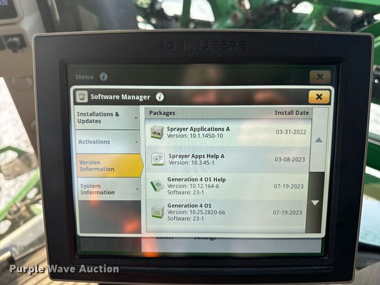 image for item DW2478 2018 John Deere R4038 sprayer