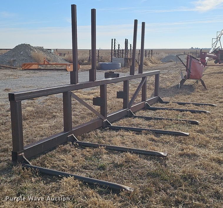 image for item DW3017 Shop built round bale hauler