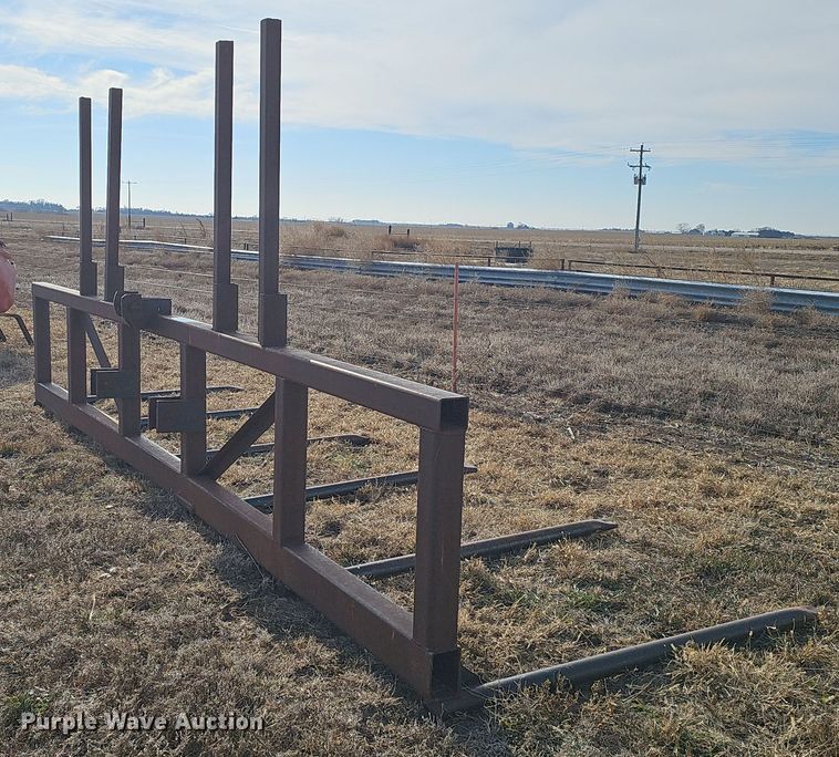 image for item DW3017 Shop built round bale hauler