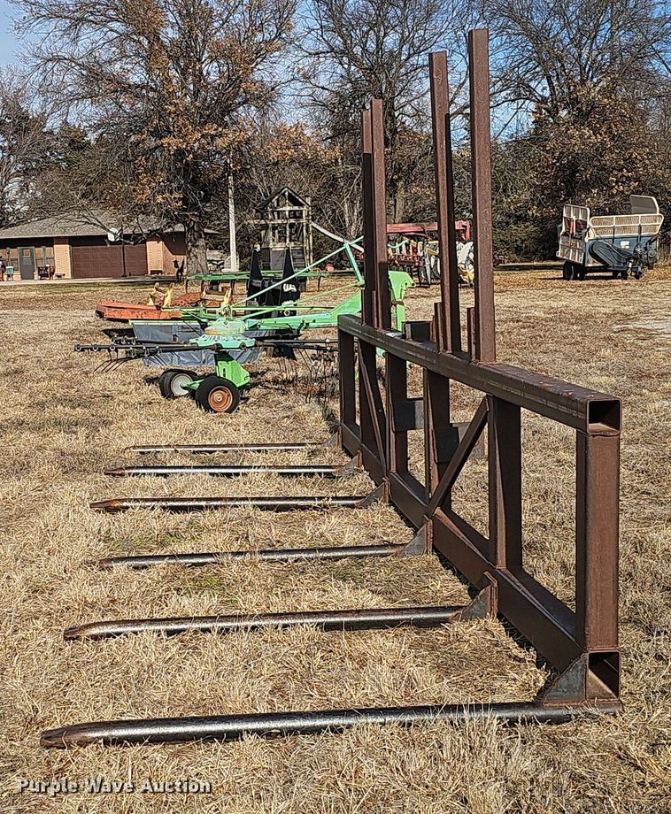 image for item DW3017 Shop built round bale hauler