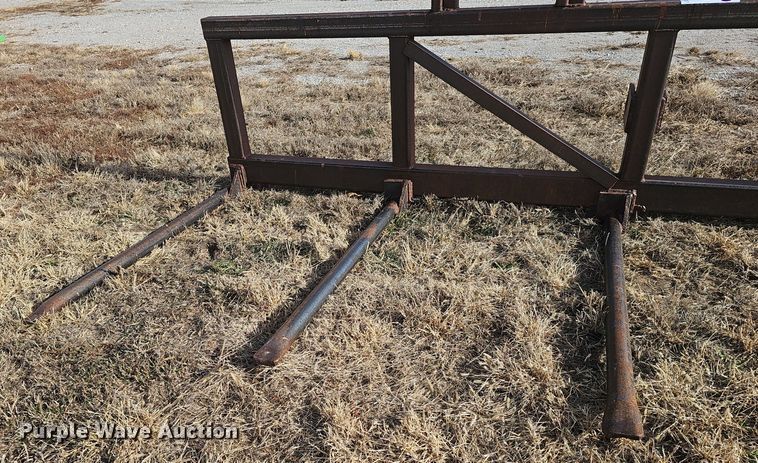 image for item DW3017 Shop built round bale hauler