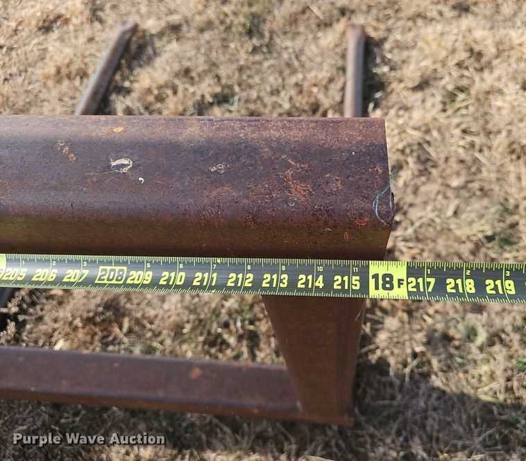 image for item DW3017 Shop built round bale hauler