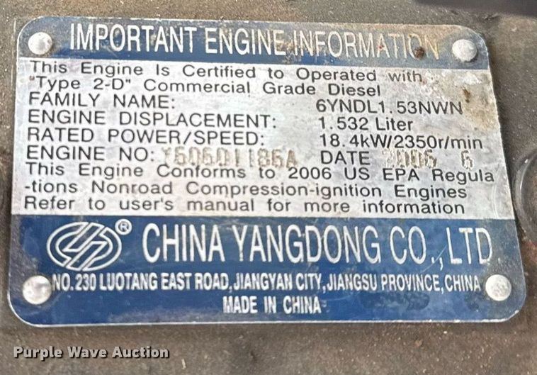 image for item EG2370 2006 Jinma 254 MFWD tractor