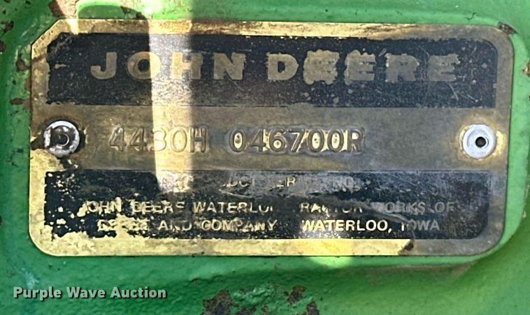 image for item ER8564 1975 John Deere 4430H tractor