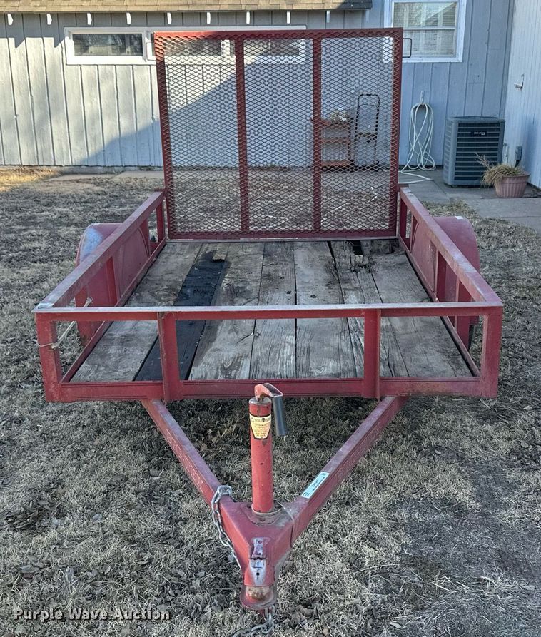 image for item ER8567 1996 Big Tex utility trailer