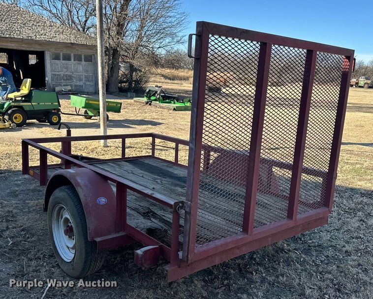 image for item ER8567 1996 Big Tex utility trailer