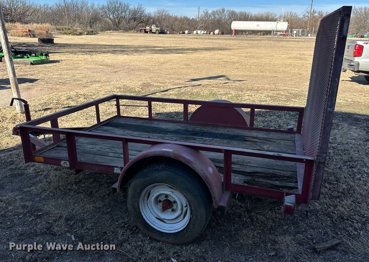 image for item ER8567 1996 Big Tex utility trailer