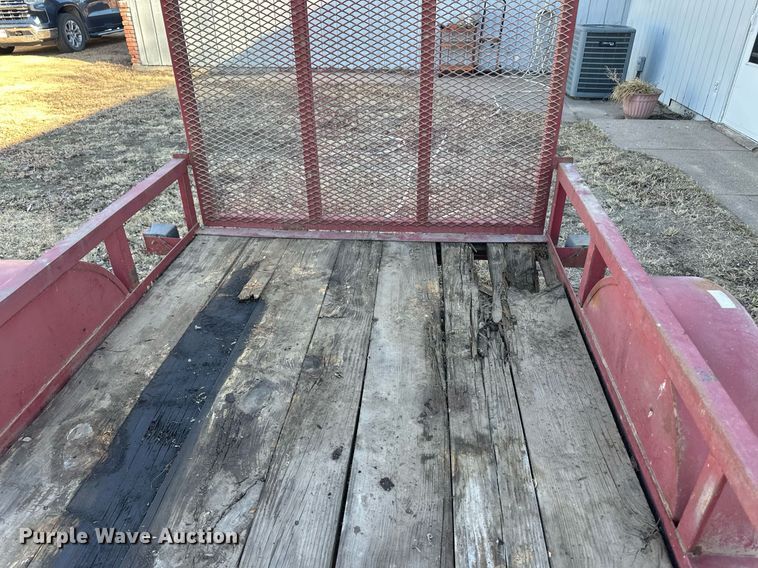 image for item ER8567 1996 Big Tex utility trailer