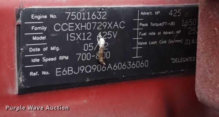 image for item EH0074 2013 Kenworth T800 semi truck