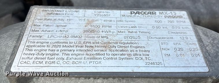 image for item ER4723 2021 Kenworth T680 semi truck