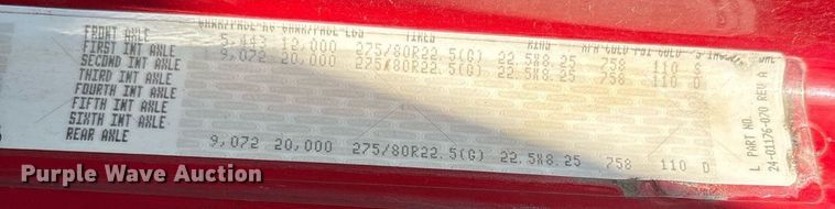 image for item OK9451 2005 Freightliner Century Class  semi truck