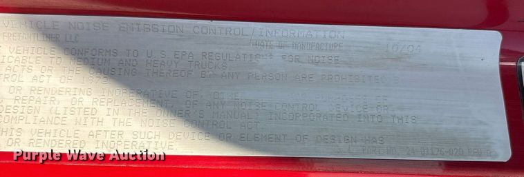 image for item OK9451 2005 Freightliner Century Class  semi truck