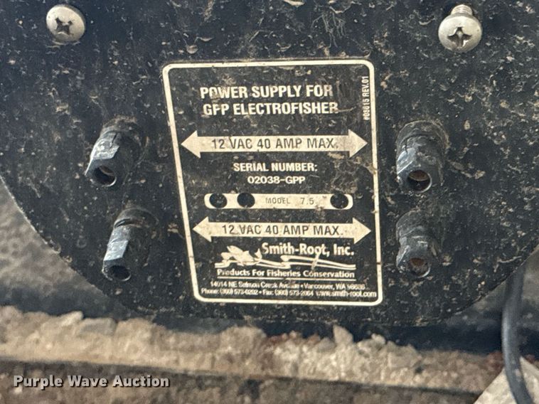 image for item DO0156 Smith-Root electrofisher generator