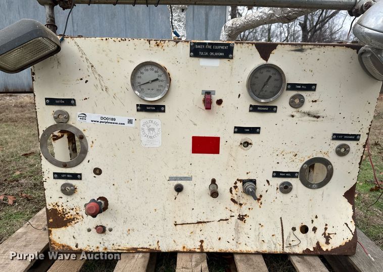 image for item DO0189 Baker Fire Equipment pumper truck pump