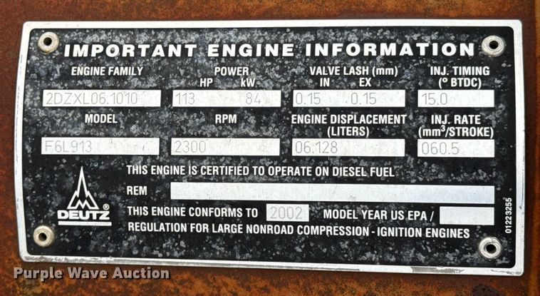 image for item DO0192 Deutz F6L913 power unit