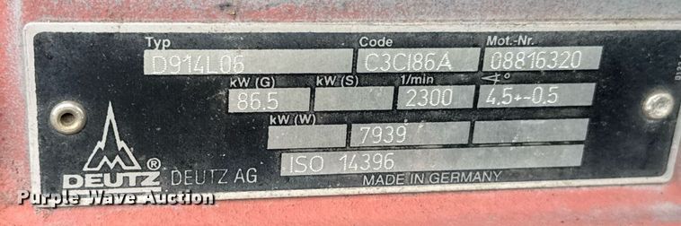 image for item DO0194 Deutz D914L06 power unit