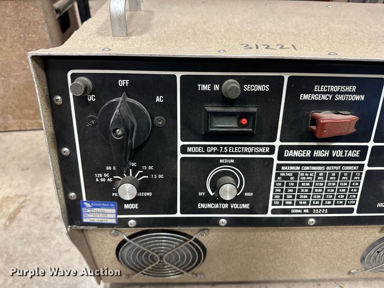 image for item EJ5337 Smith-Root Electrofisher generator