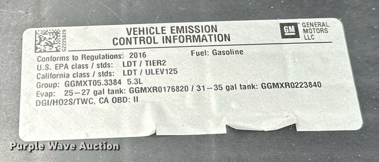 image for item ER4693 2016 Chevrolet Silverado 1500 Double Cab pickup truck