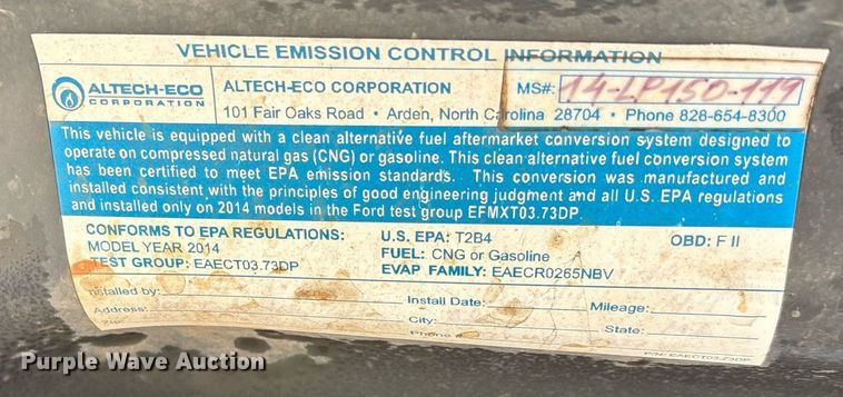 image for item ER4698 2014 Ford F150 SuperCab pickup truck