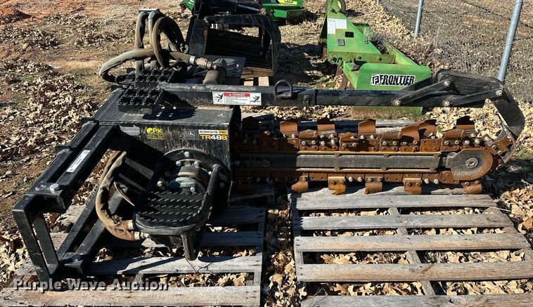 image for item ER4795 John Deere TR48B skid steer trencher