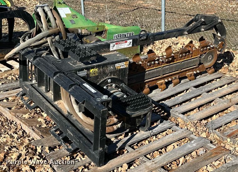 image for item ER4795 John Deere TR48B skid steer trencher