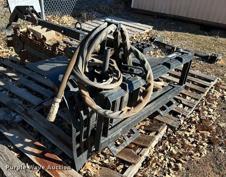 image for item ER4795 John Deere TR48B skid steer trencher