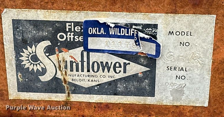 image for item ER8570 Sunflower G-12 disk