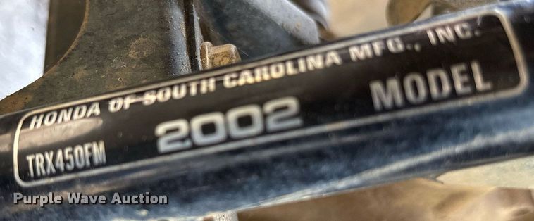 image for item OK9445 2002 Honda TRX450FM ATV