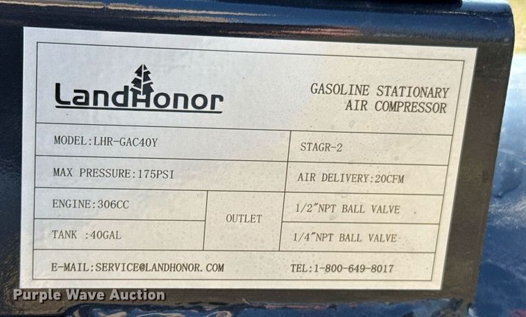 image for item DO0112 LandHonor LHR-GAC40Y air compressor