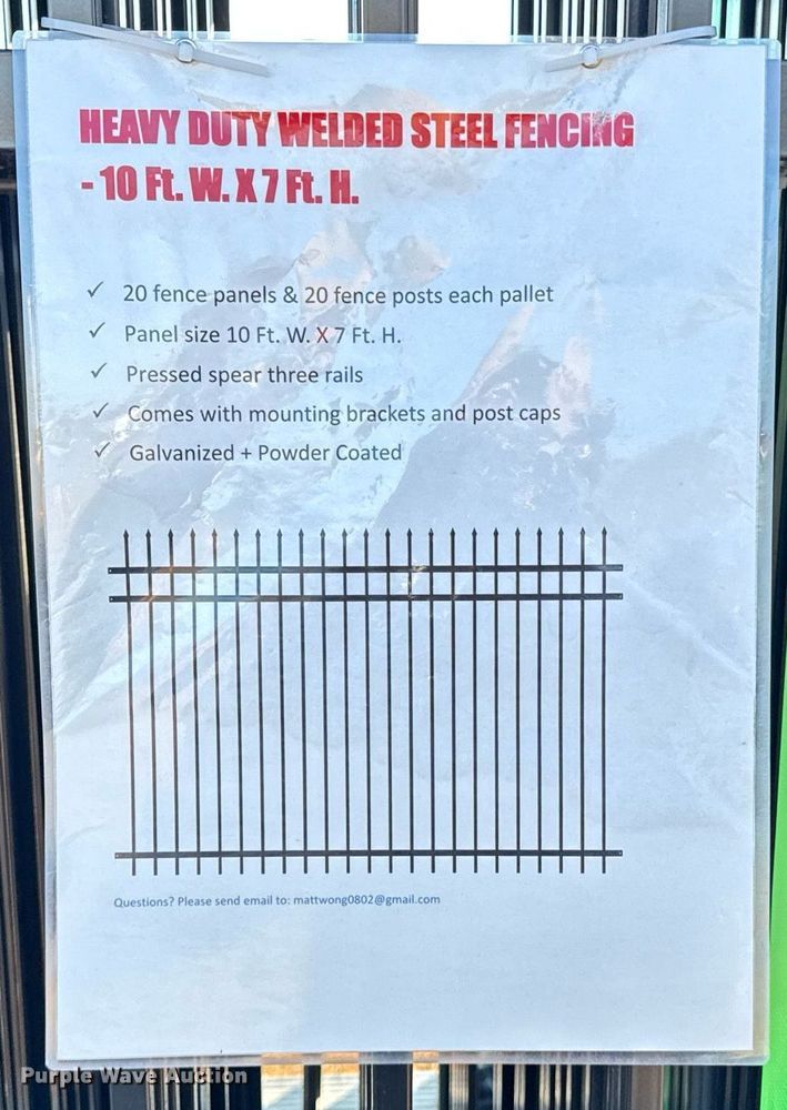 image for item DO0153 (40) fence panels