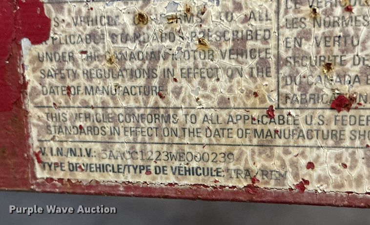 image for item DP6099 1998 John Penner enclosed cargo trailer