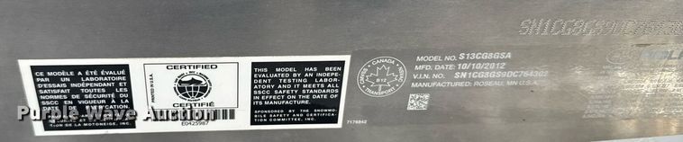 image for item DX3927 2013 Polaris 800 Pro RMK snowmobile