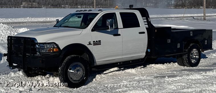 image for item DX3939 2011 Dodge Ram 5500 Crew Cab flatbed truck