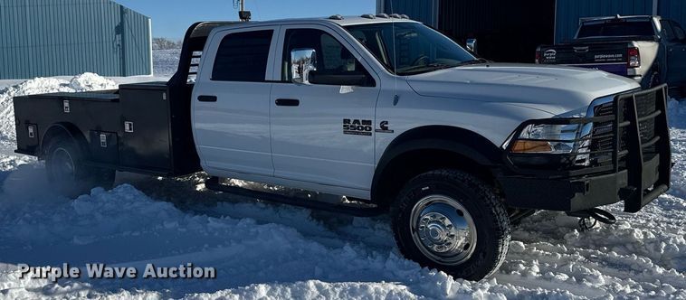 image for item DX3939 2011 Dodge Ram 5500 Crew Cab flatbed truck