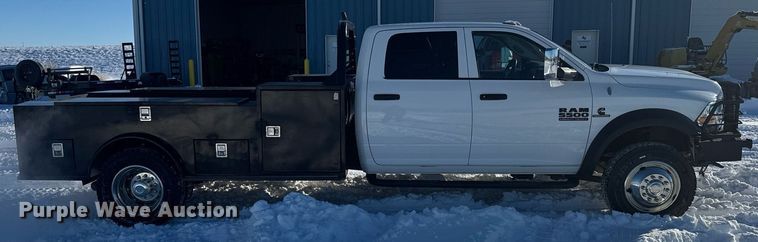image for item DX3939 2011 Dodge Ram 5500 Crew Cab flatbed truck