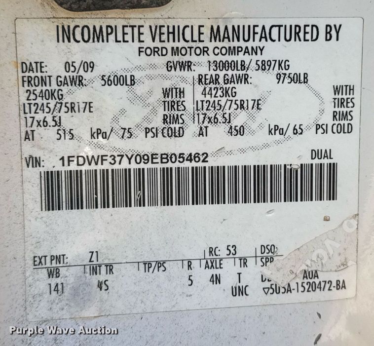 image for item EG2386 2009 Ford F350 Super Duty  bucket truck