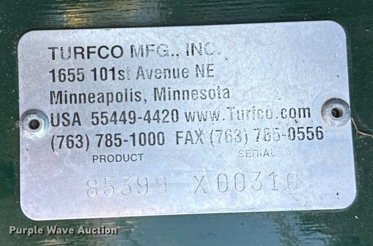 image for item EG2387 Turfco XT8 aerator