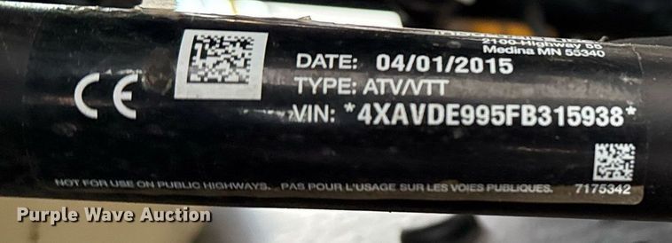 image for item EG2414 2015 Polaris Razor XP 1000 utility vehicle