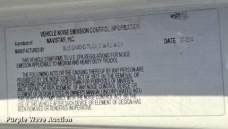 image for item EI4094 2015 International DuraStar 4300 refrigerated truck