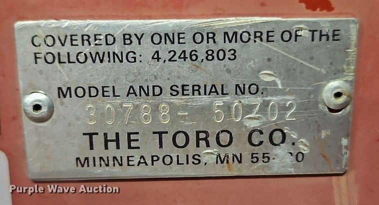 image for item EI8758 Toro Groundsmaster 325-D ZTR lawn mower