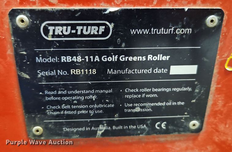 image for item EI8762 Tru-Turf RB48-11A greens roller