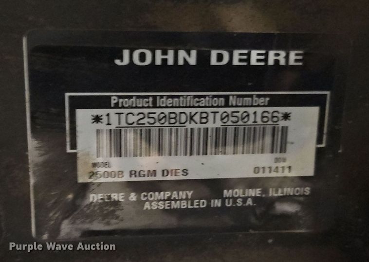 image for item EI8768 John Deere 2500B Precision Cut reel mower