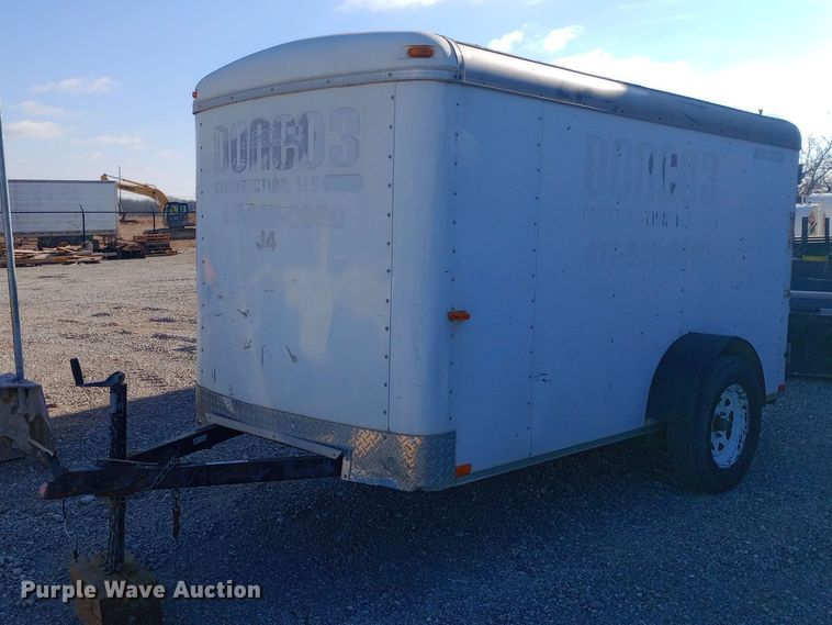 image for item EN8658 2015 Shop built enclosed cargo trailer
