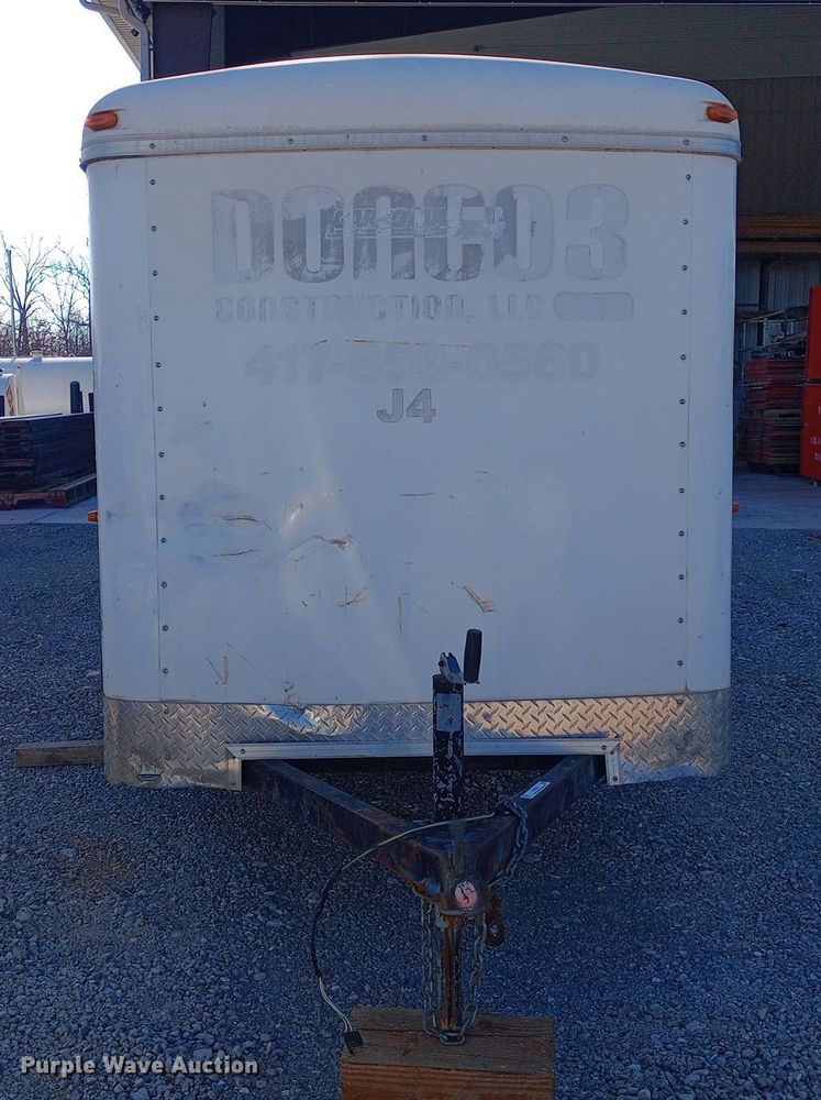 image for item EN8658 2015 Shop built enclosed cargo trailer